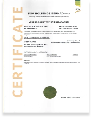 Registration Certificate
