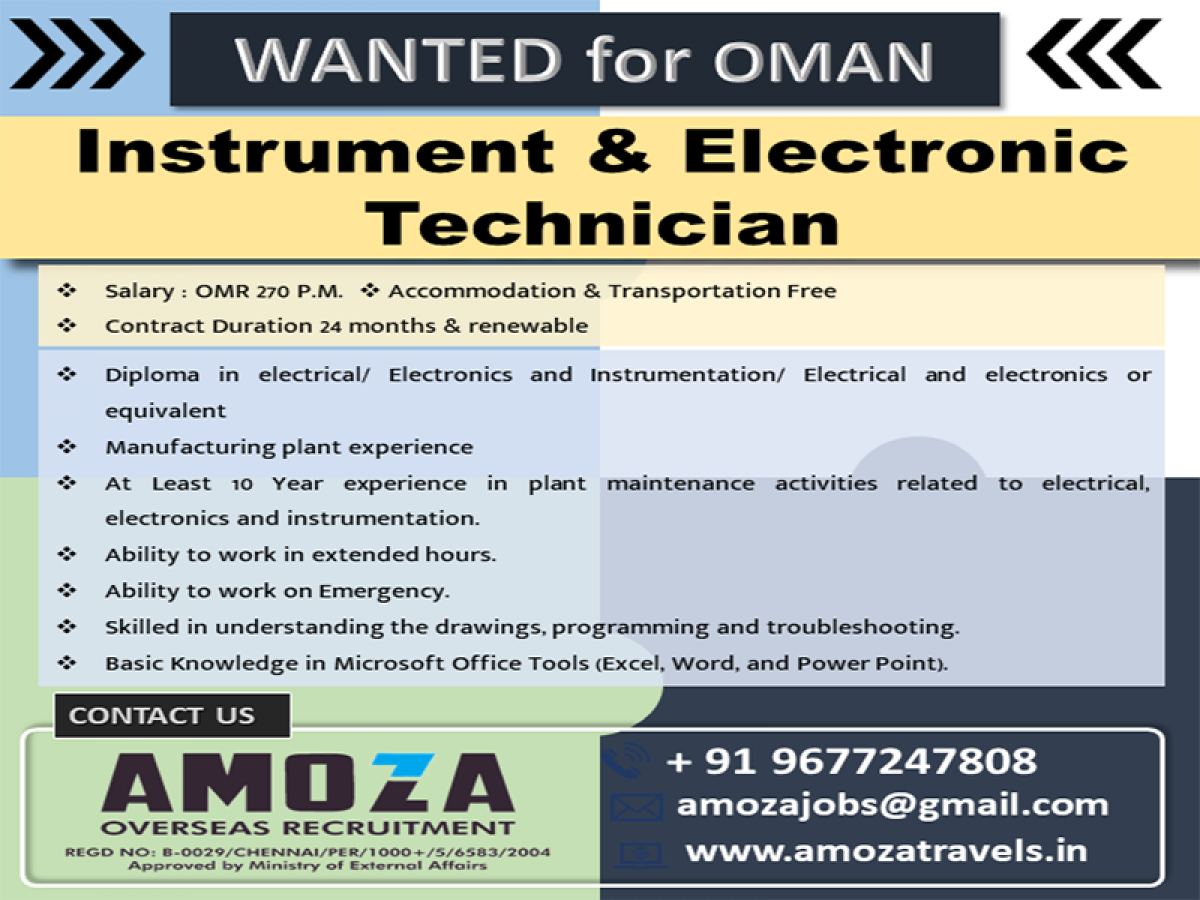 Instrument & Electronic Technician