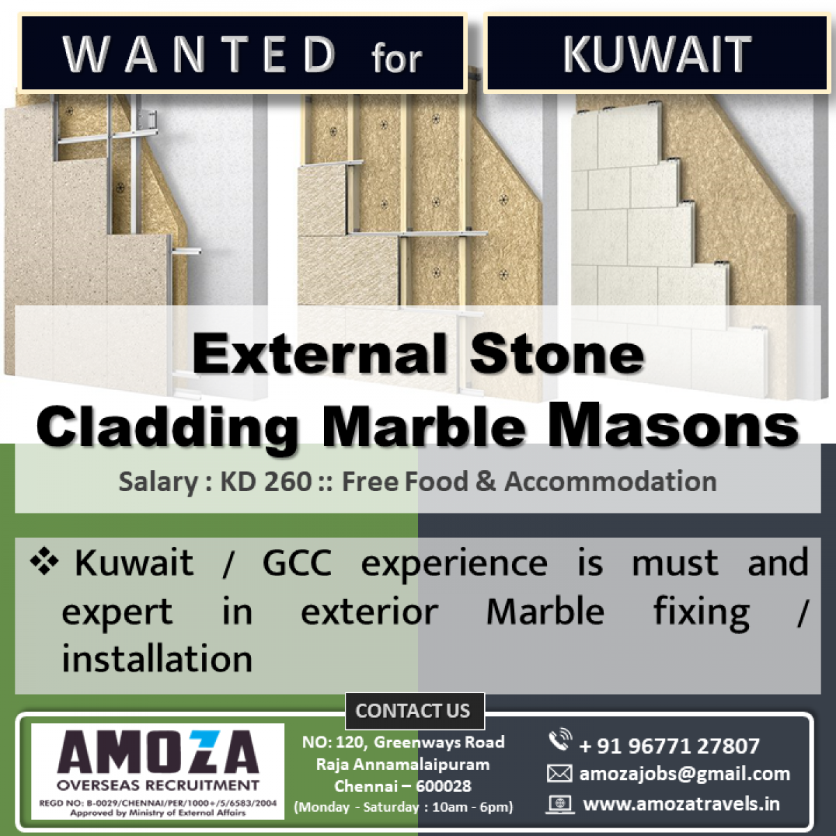 External Stone Cladding Marble Masons