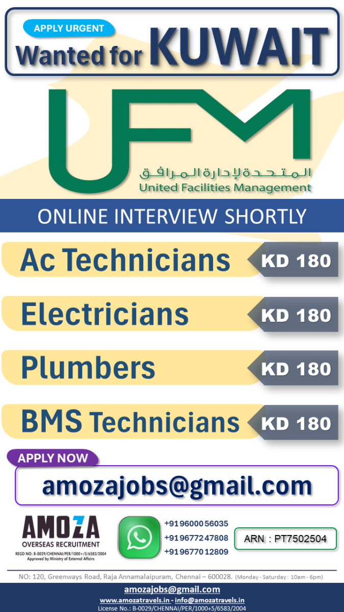 Ac Technicians | Electricians | Plumbers | BMS Technicians