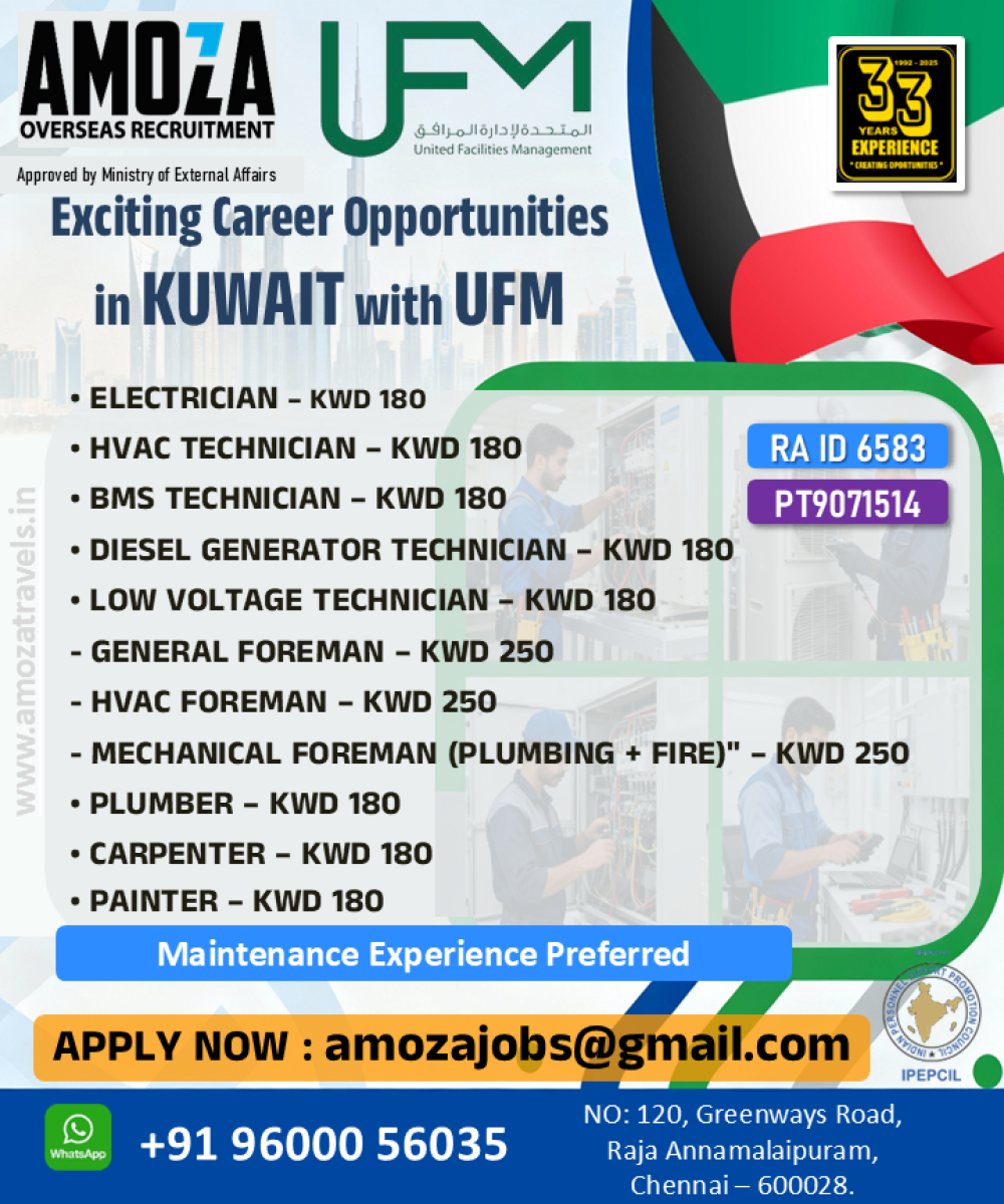 Exciting Career Opportunities in KUWAIT with UFM